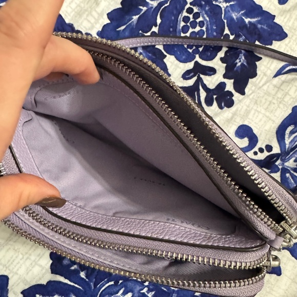 Coach Kira double large wallet wristlet bag with strap like new - Picture 7 of 13